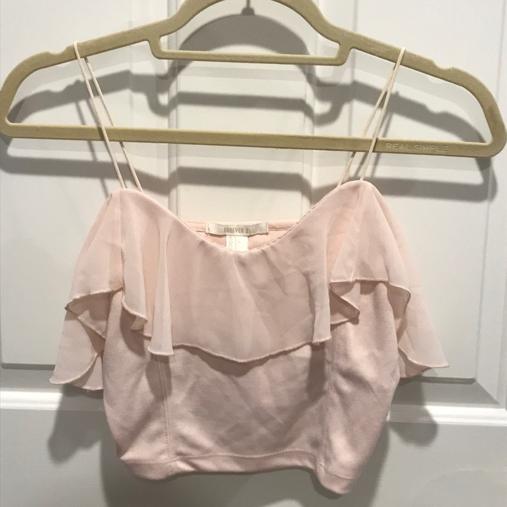 Pink crop top